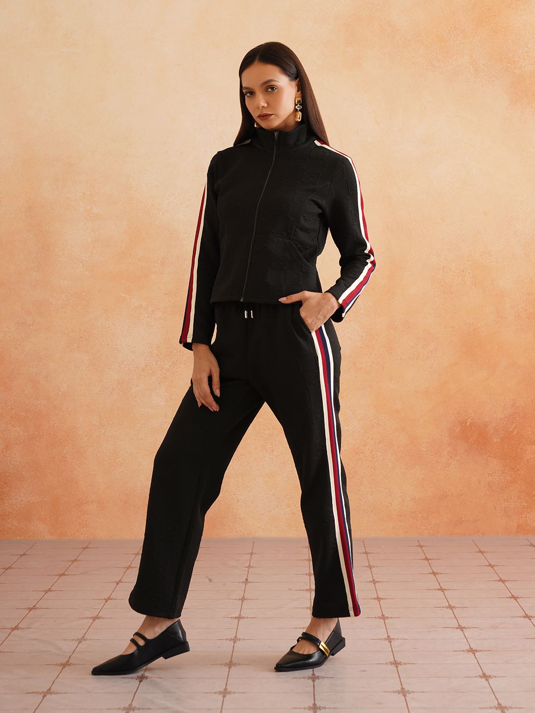 Womens Black 2 Piece Coord Set Beatnik