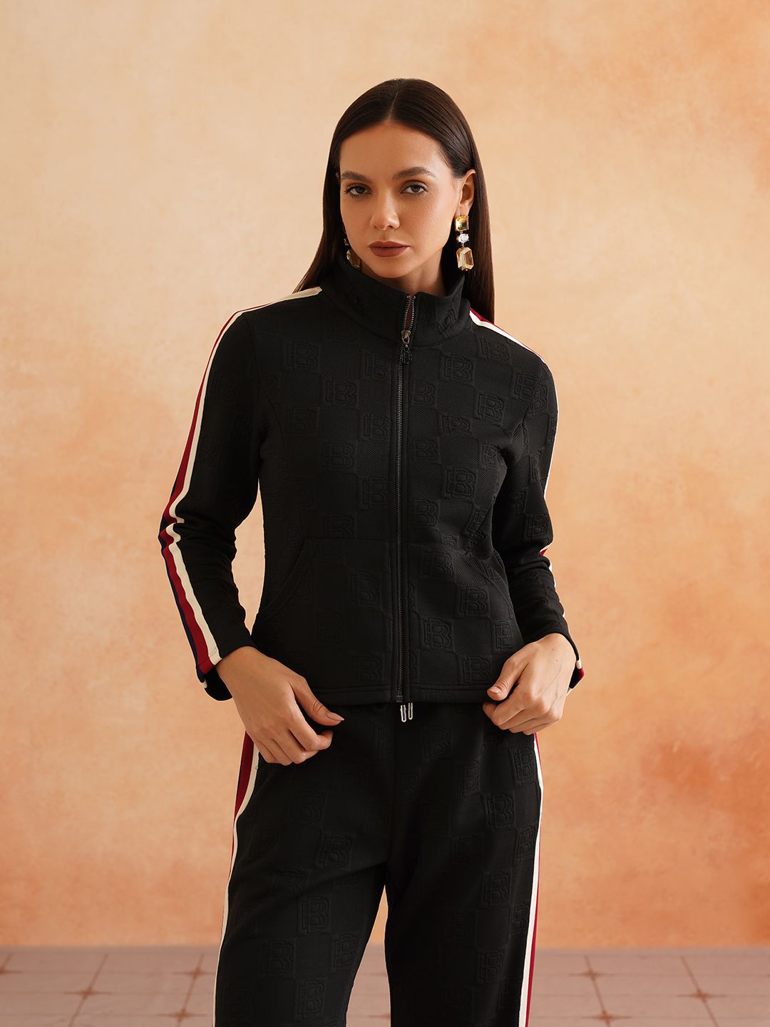 Womens Black 2 Piece Coord Set Beatnik