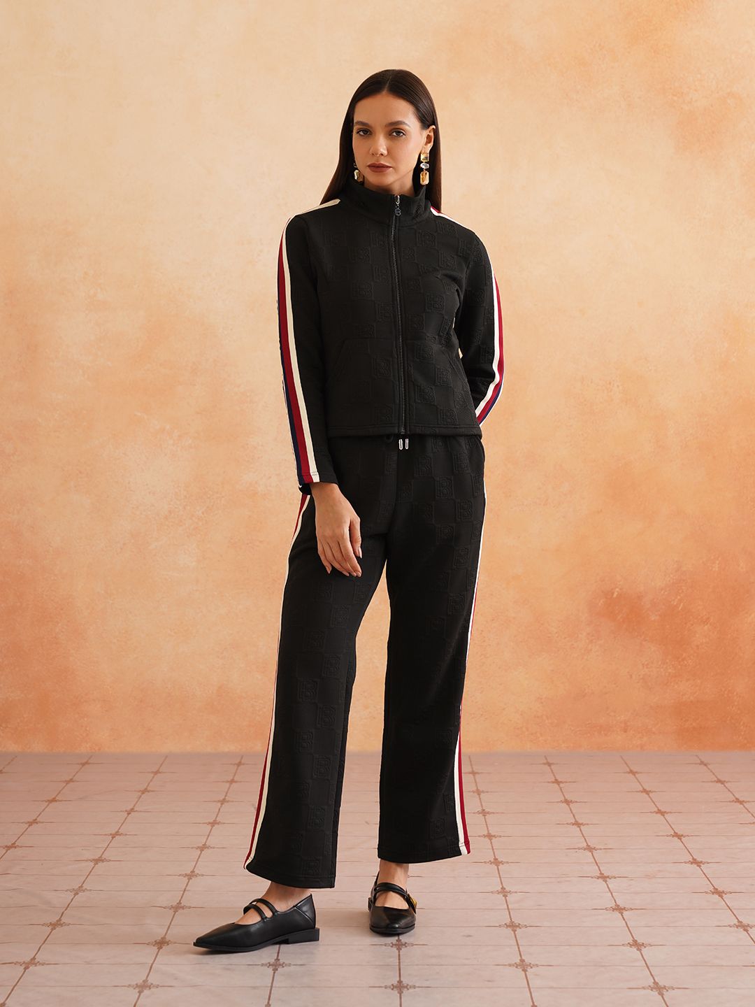Womens Black 2 Piece Coord Set Beatnik
