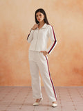 Two Piece White Women Coord