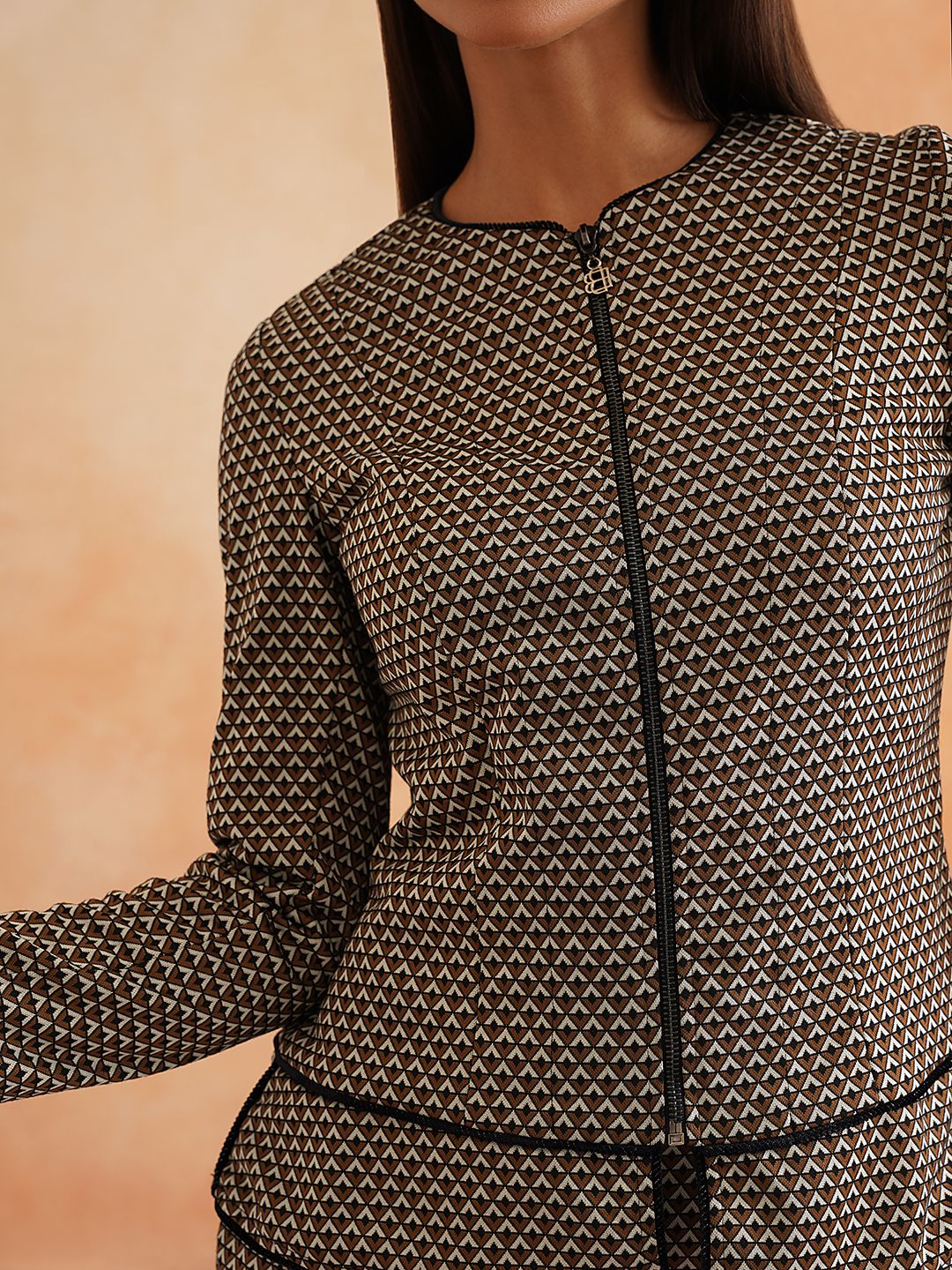 Womens 2 Piece Brown Co-ords Beatnik