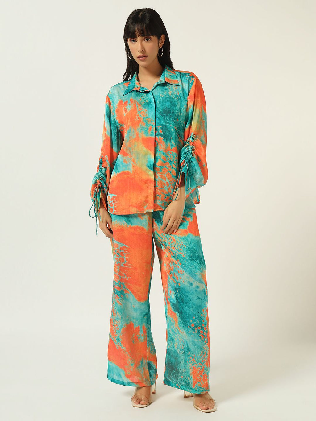 Beatnik Endlessly Stylish, Effortlessly Paired Orange Co-Ord Set