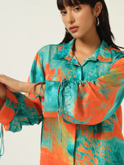 Beatnik Endlessly Stylish, Effortlessly Paired Orange Co-Ord Set