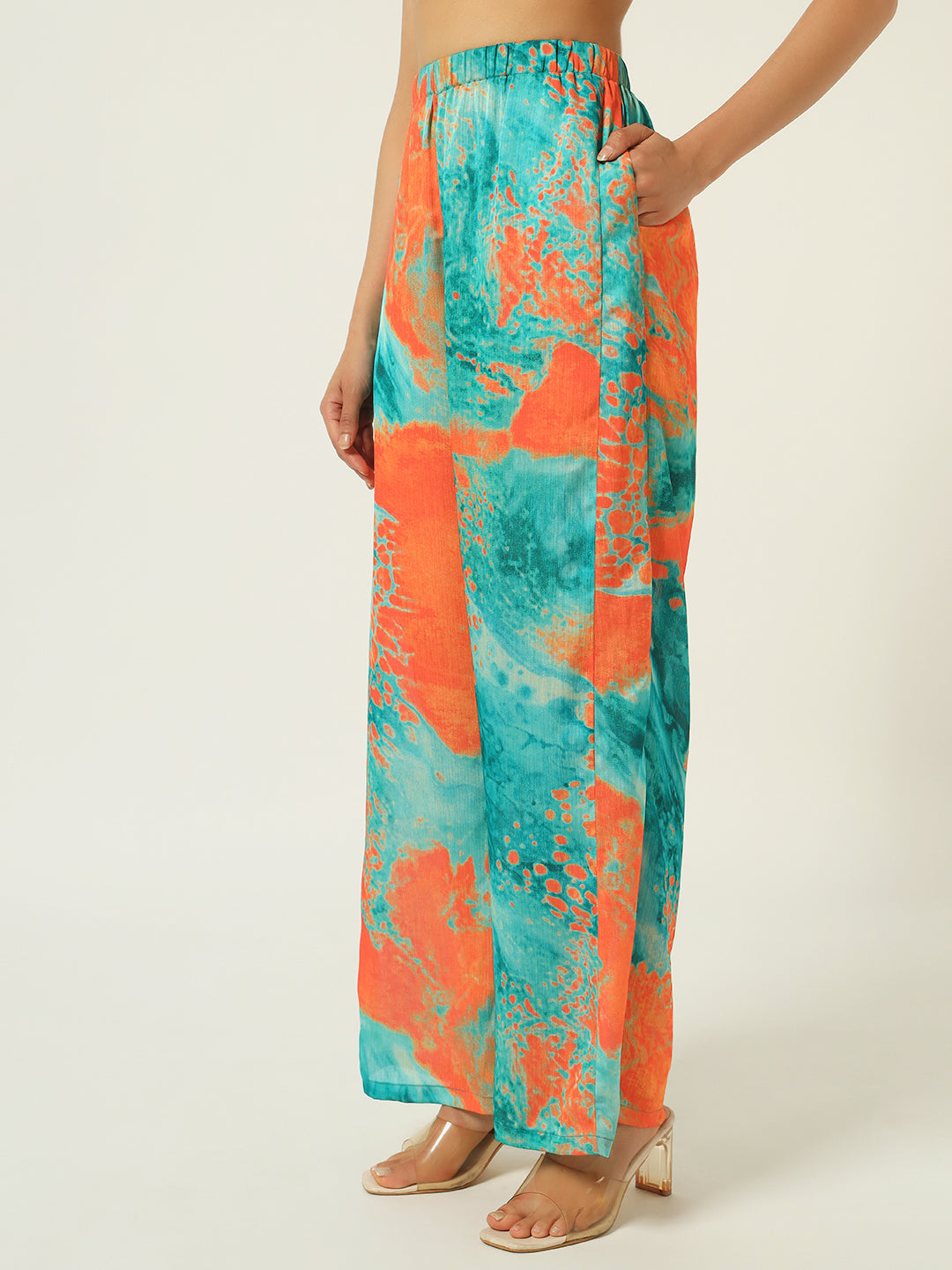 Beatnik Endlessly Stylish, Effortlessly Paired Orange Co-Ord Set