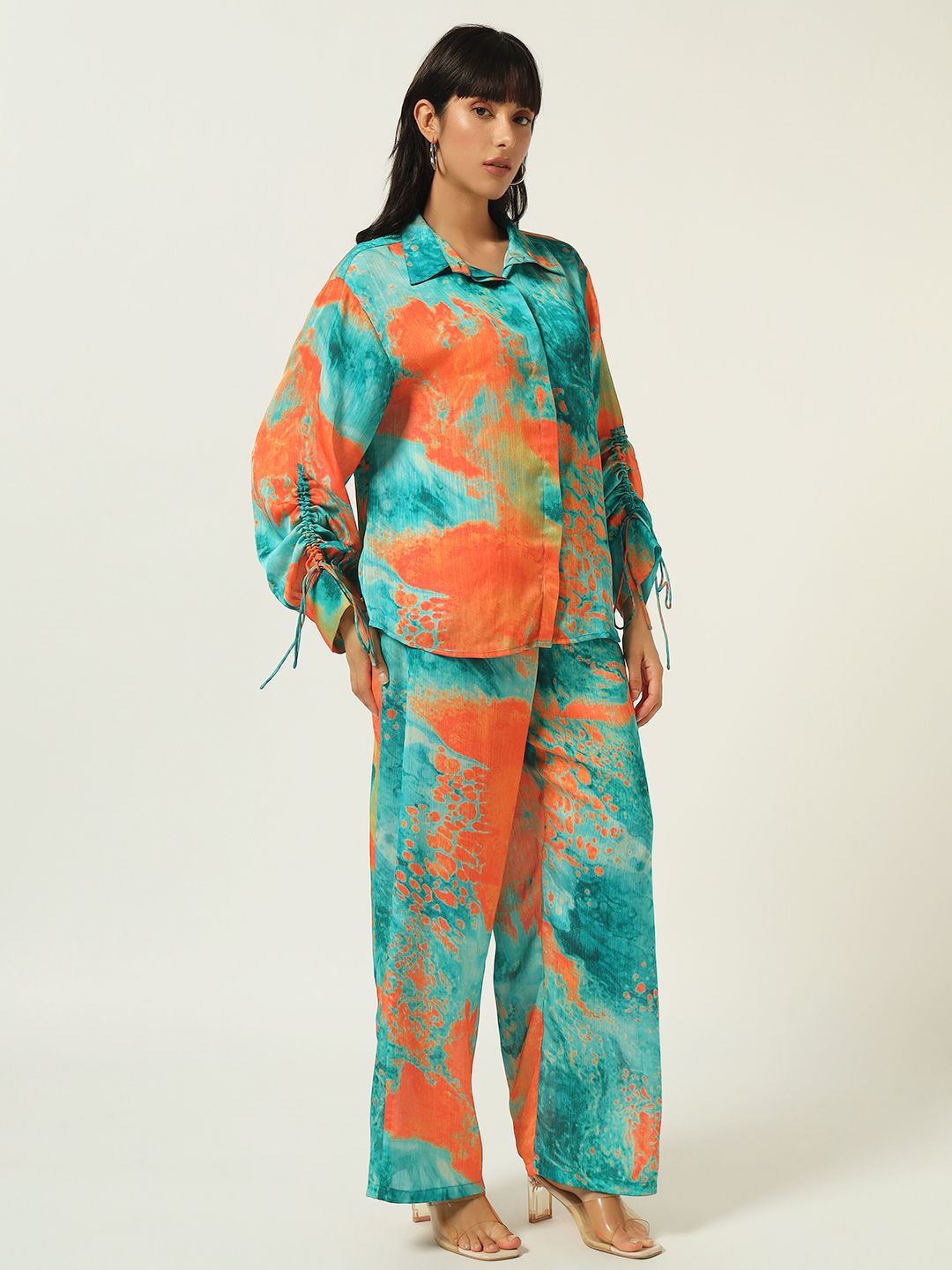 Beatnik Endlessly Stylish, Effortlessly Paired Orange Co-Ord Set