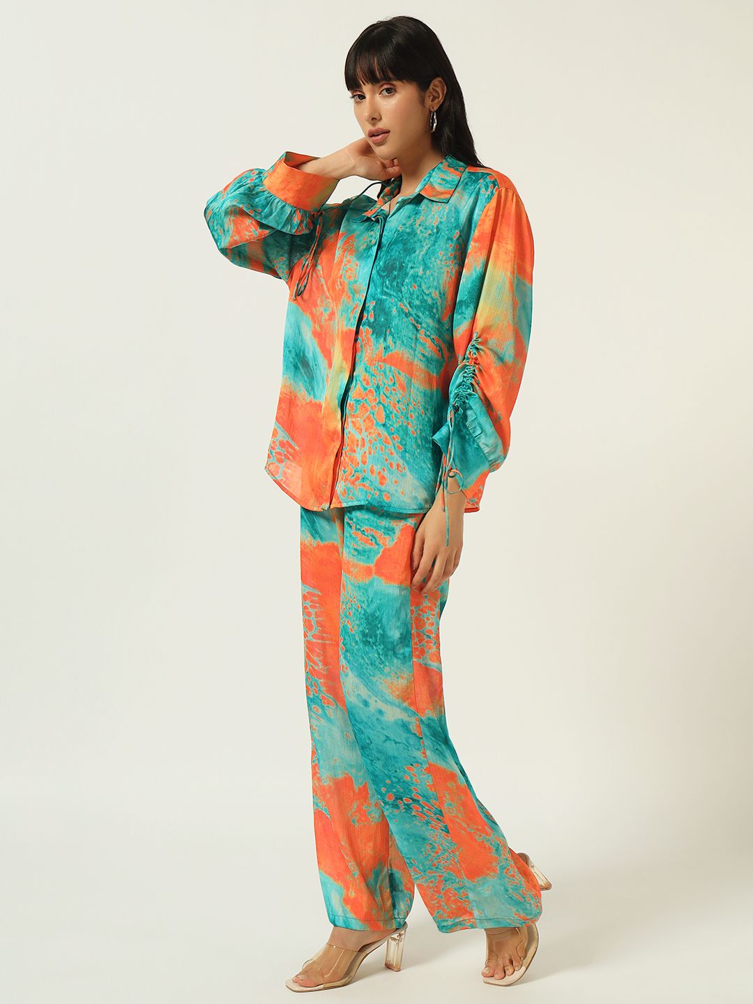 Beatnik Endlessly Stylish, Effortlessly Paired Orange Co-Ord Set