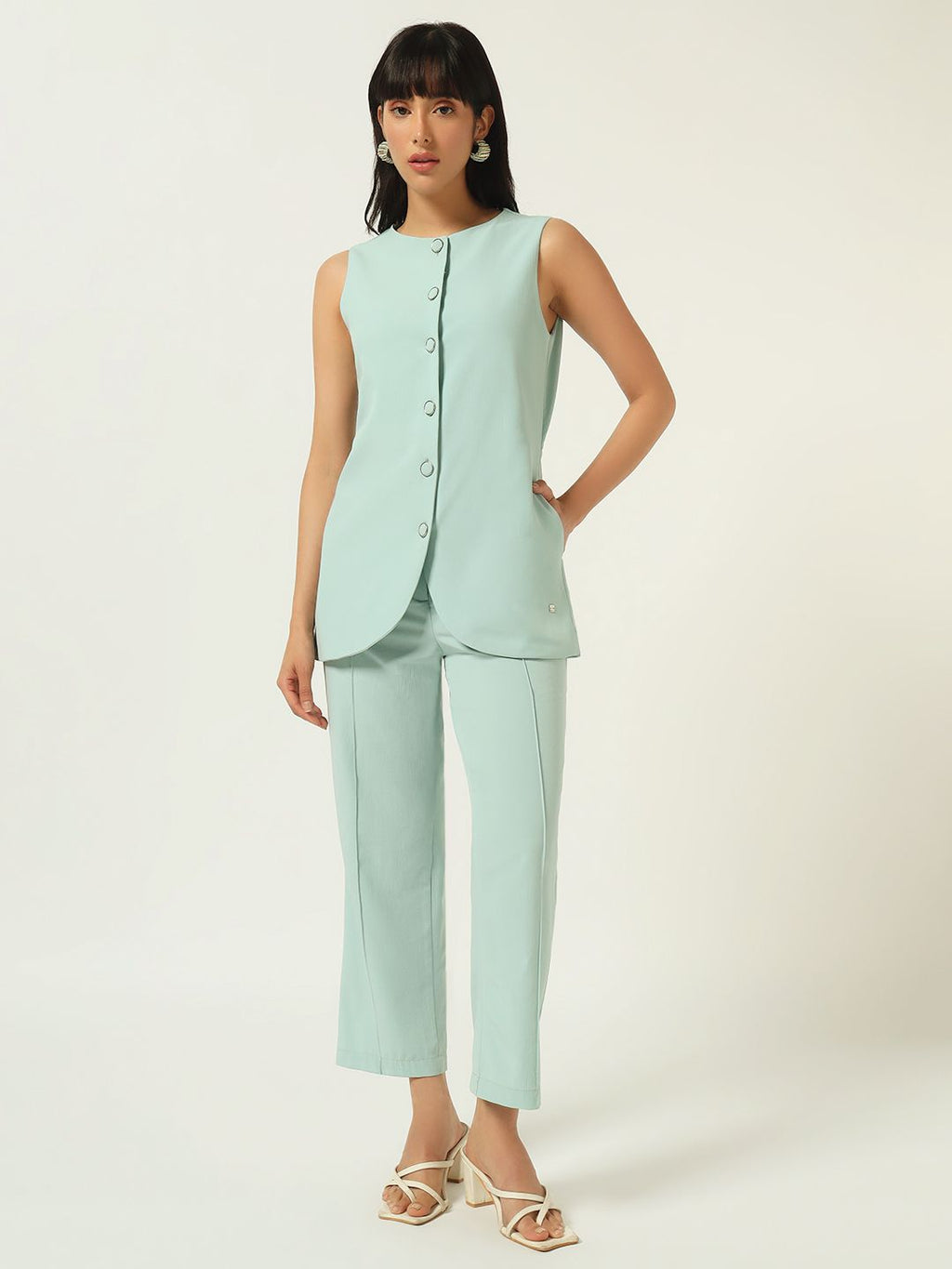 Beatnik Double the Style, Zero Effort Pistachio Green Co-Ord Set