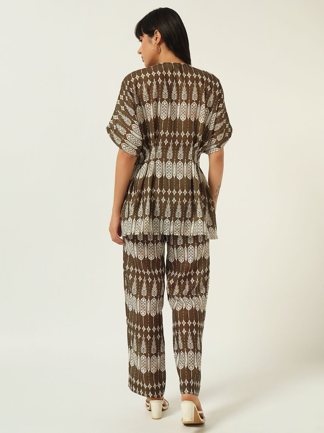 Beatnik Your Go-To Match for Instant Style Green Printed Co-Ord Set