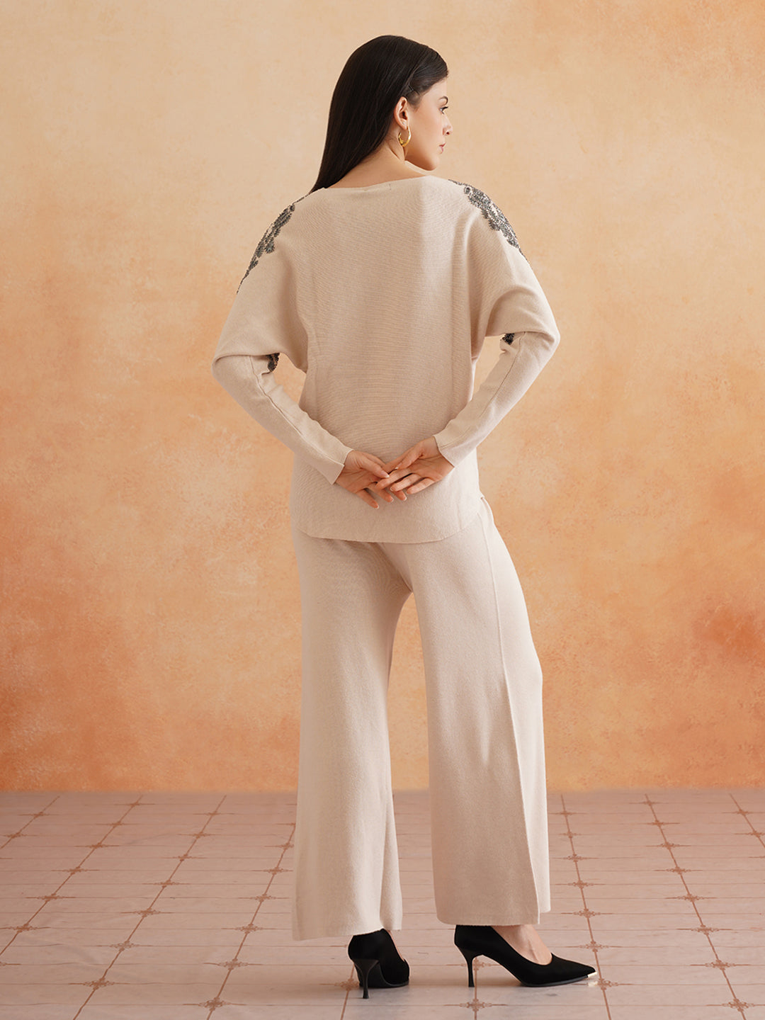 2 Piece Coord Beige Womens Coords