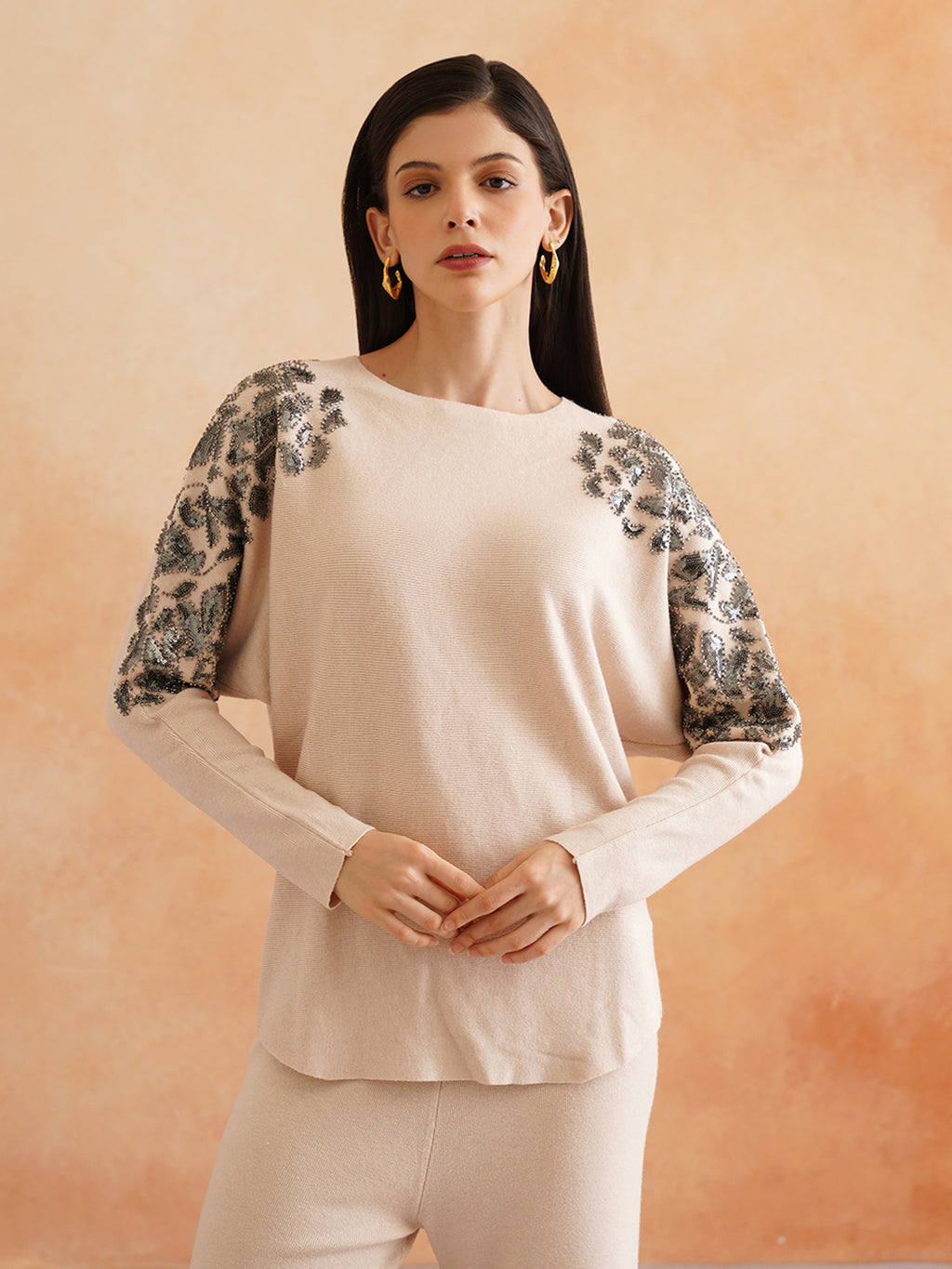 2 Piece Coord Beige Womens Coords