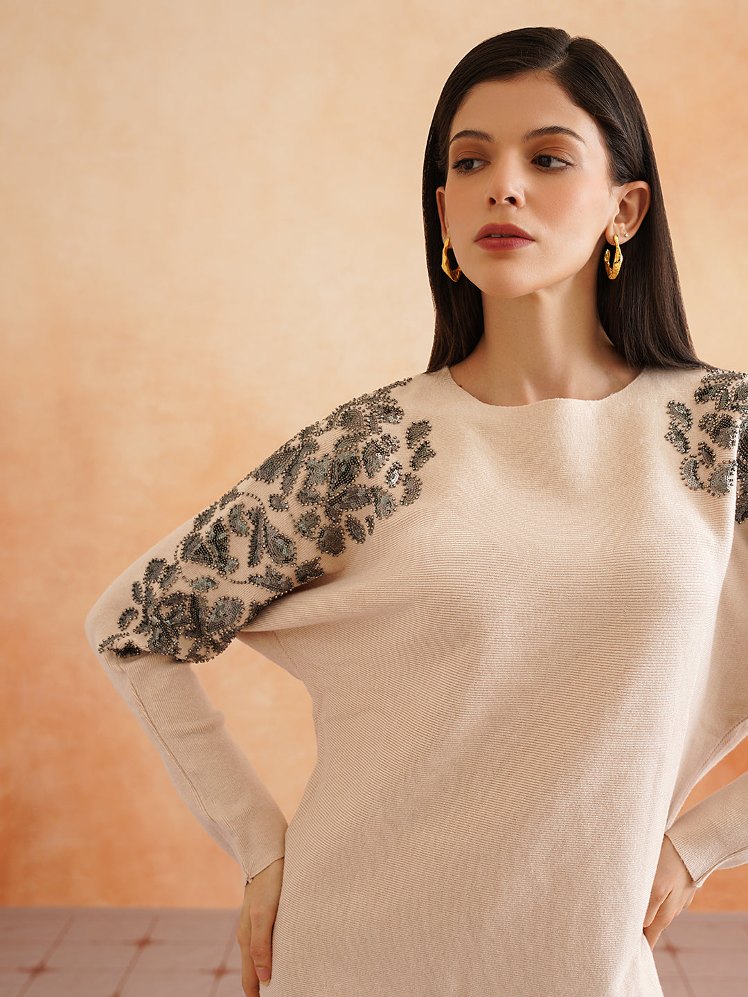 2 Piece Coord Beige Womens Coords