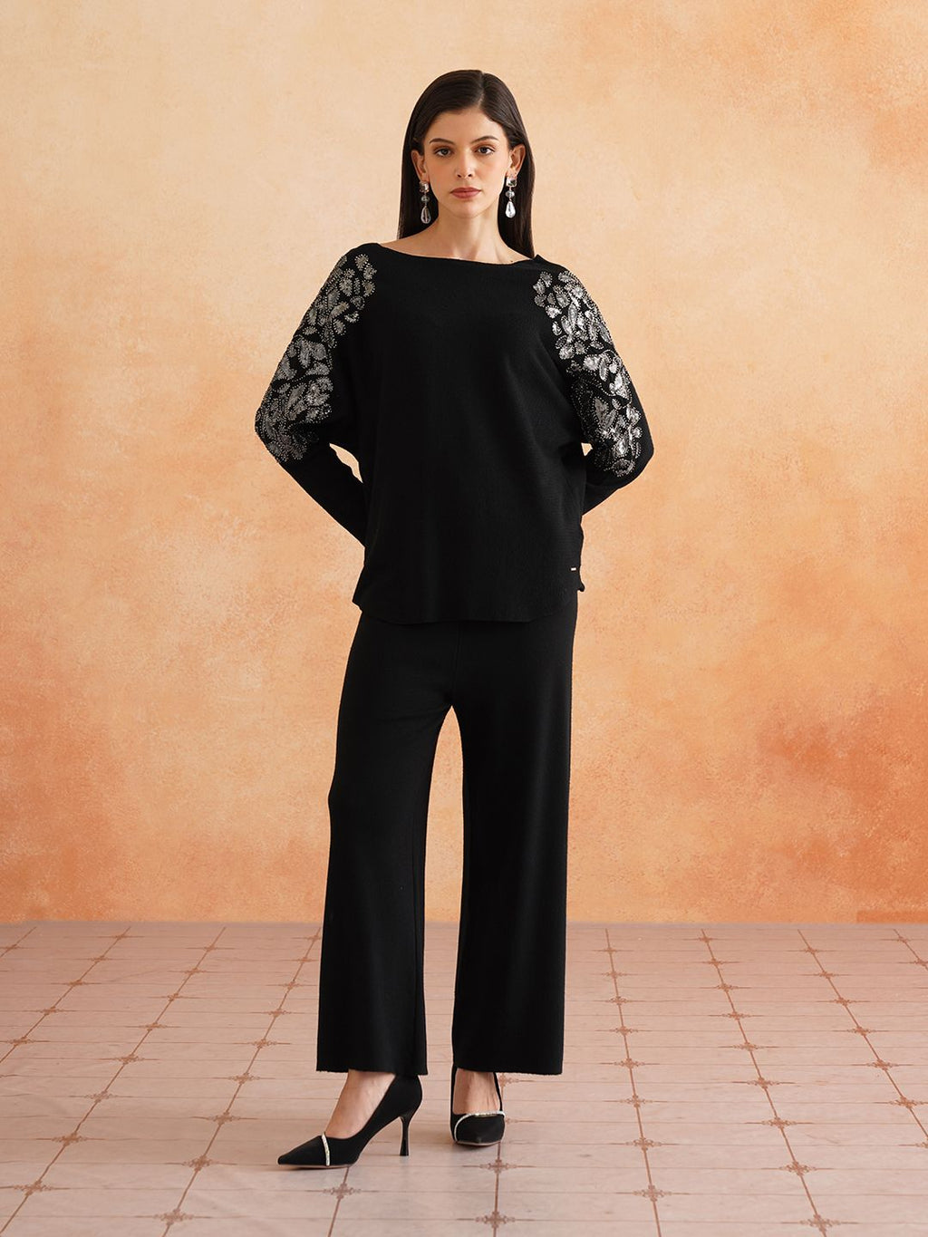 Black Two Piece Womens Coords Beatnik