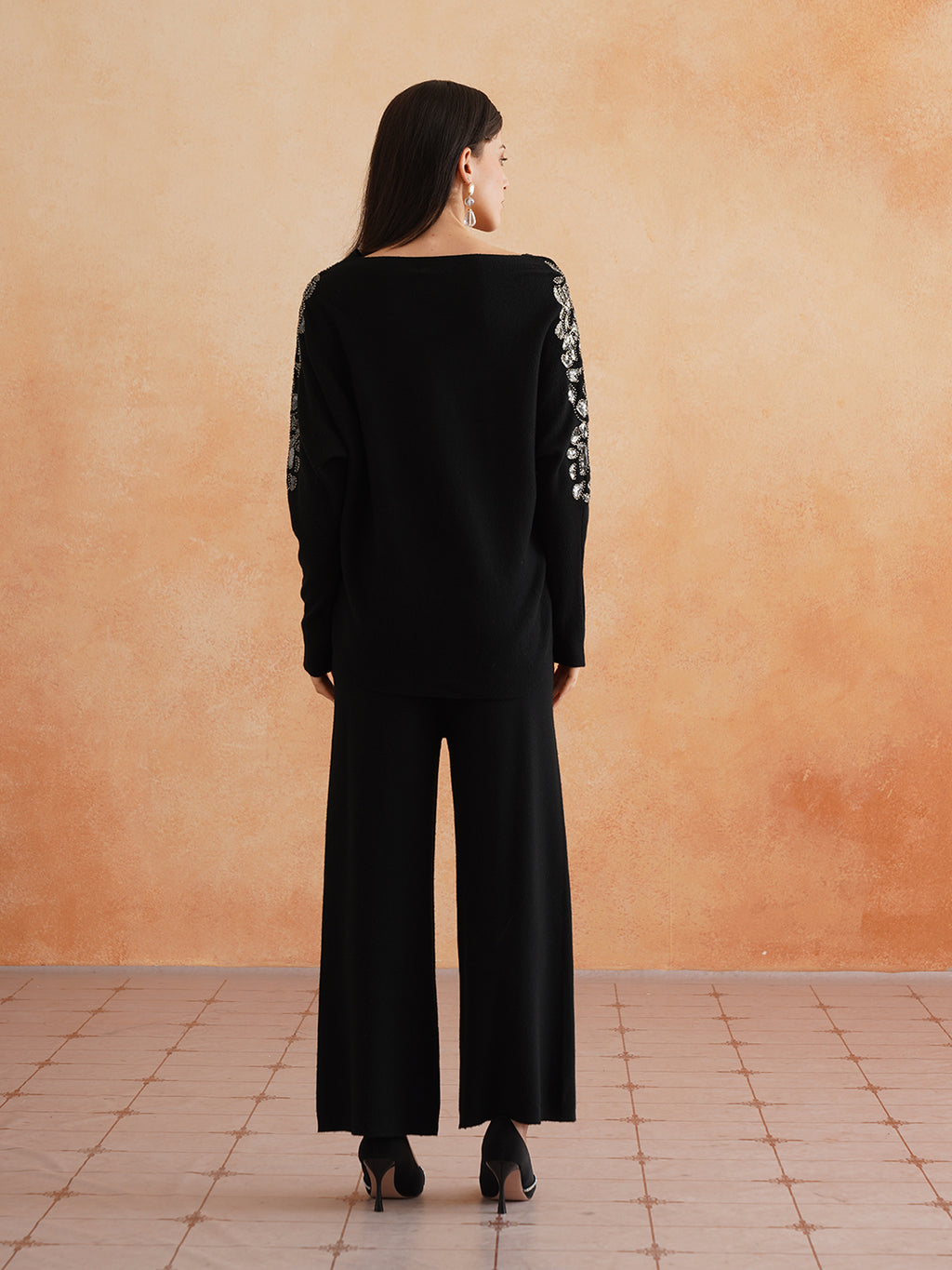 Black Two Piece Womens Coords