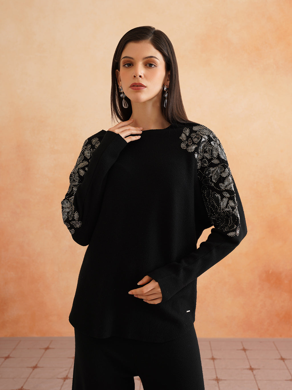 Black Two Piece Womens Coords