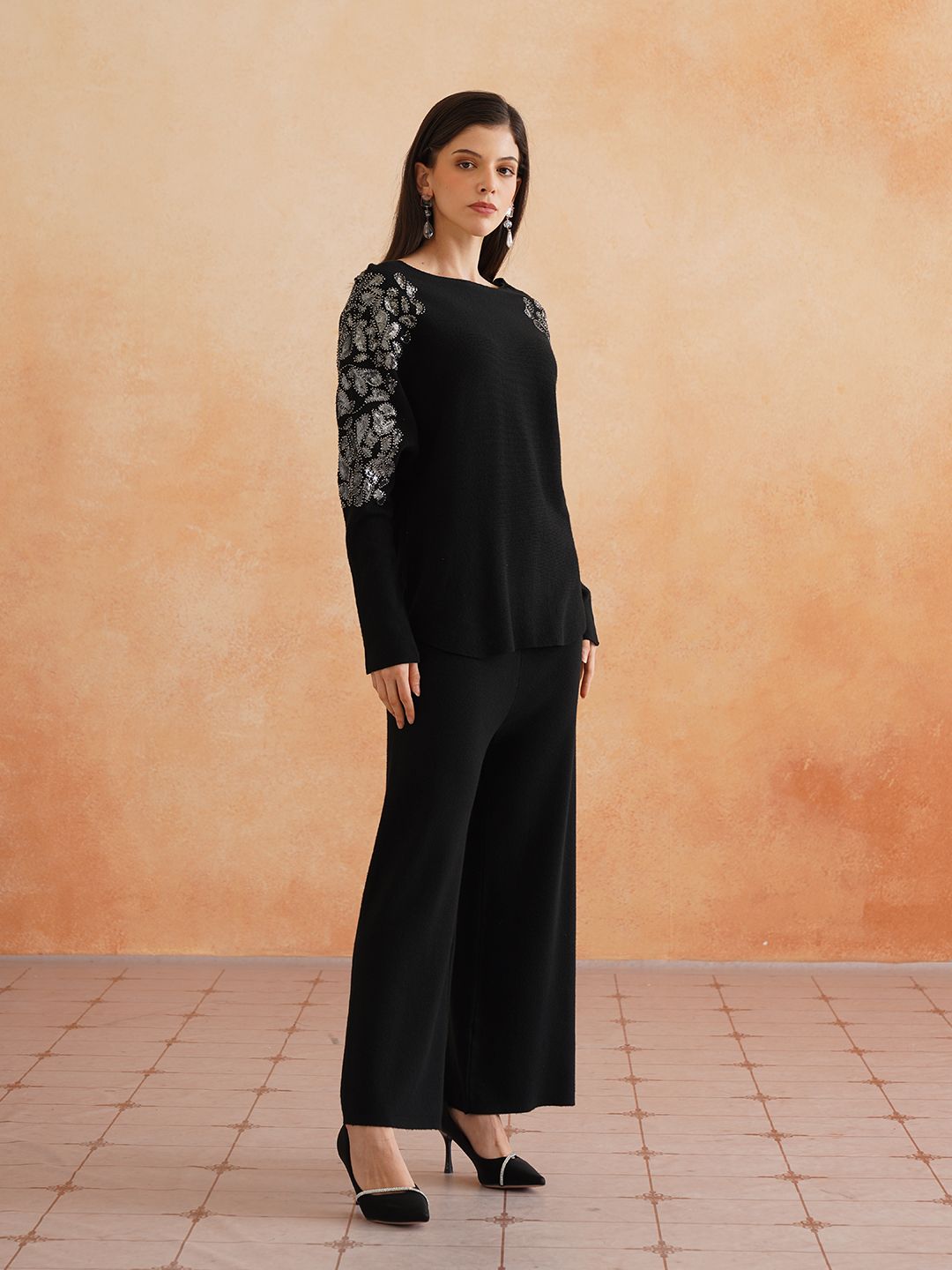Black Two Piece Womens Coords Beatnik