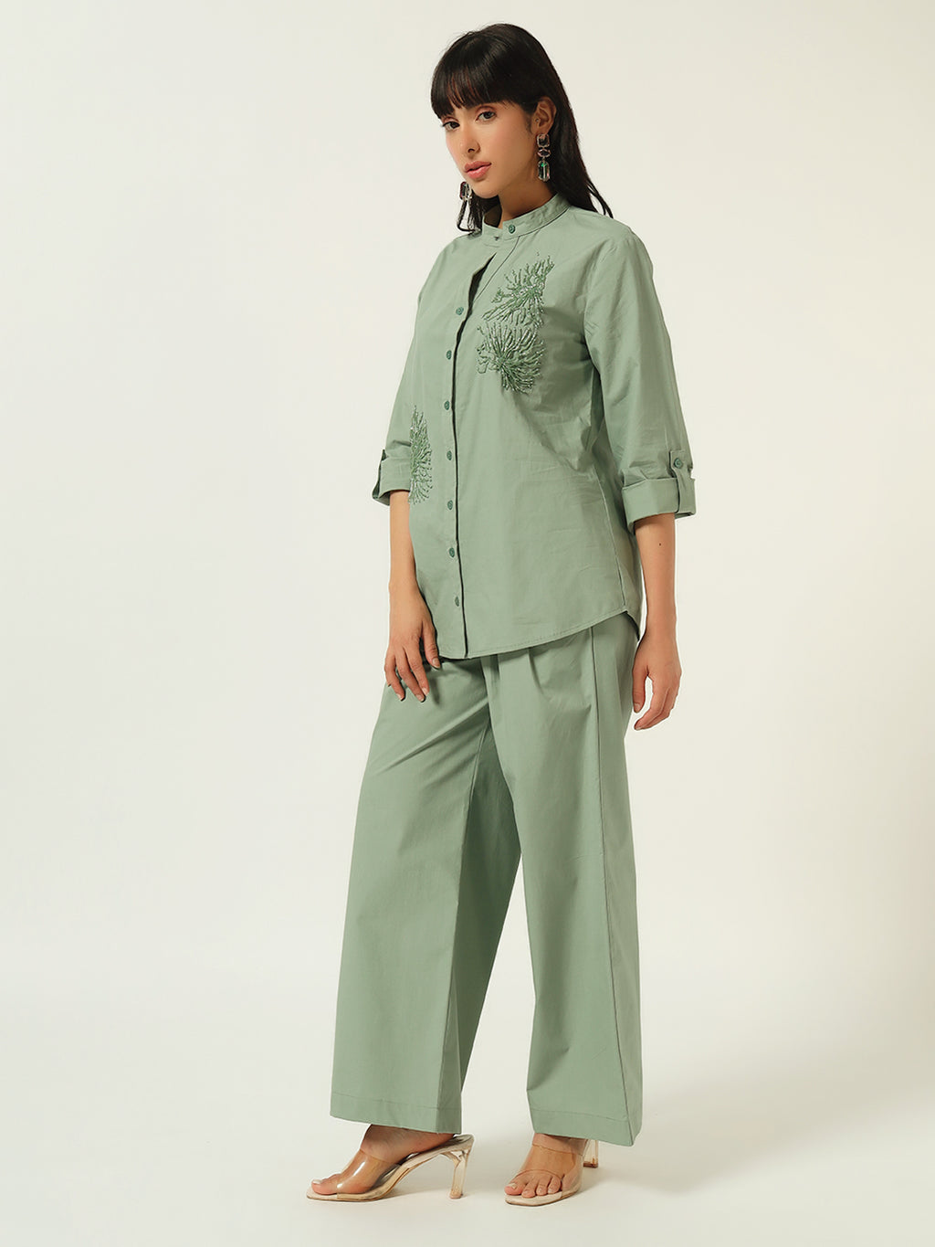 Beatnik The Set That Gets You Noticed Pistachio Green Coord Set