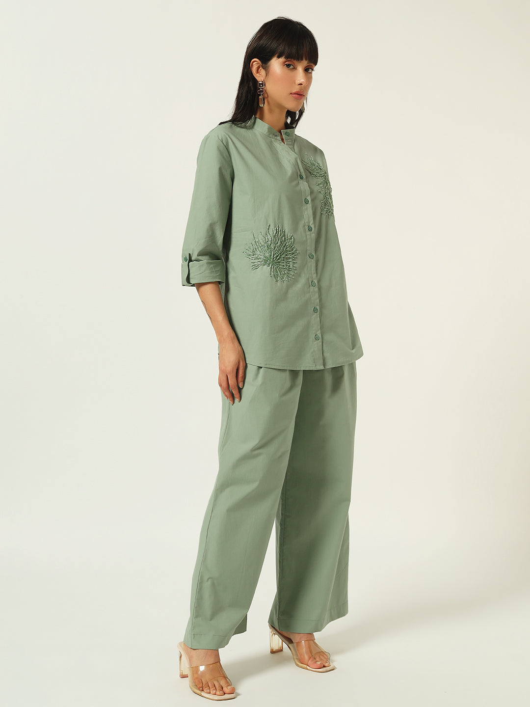 Beatnik The Set That Gets You Noticed Pistachio Green Coord Set