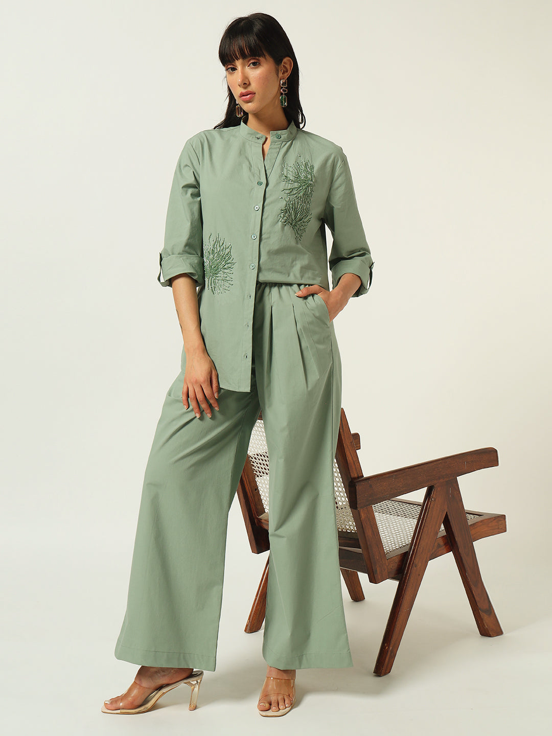 Beatnik The Set That Gets You Noticed Pistachio Green Coord Set