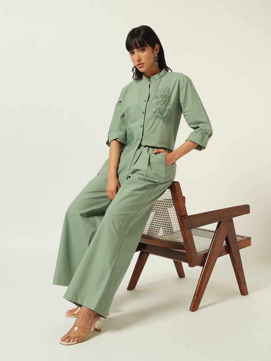 Beatnik The Set That Gets You Noticed Pistachio Green Coord Set