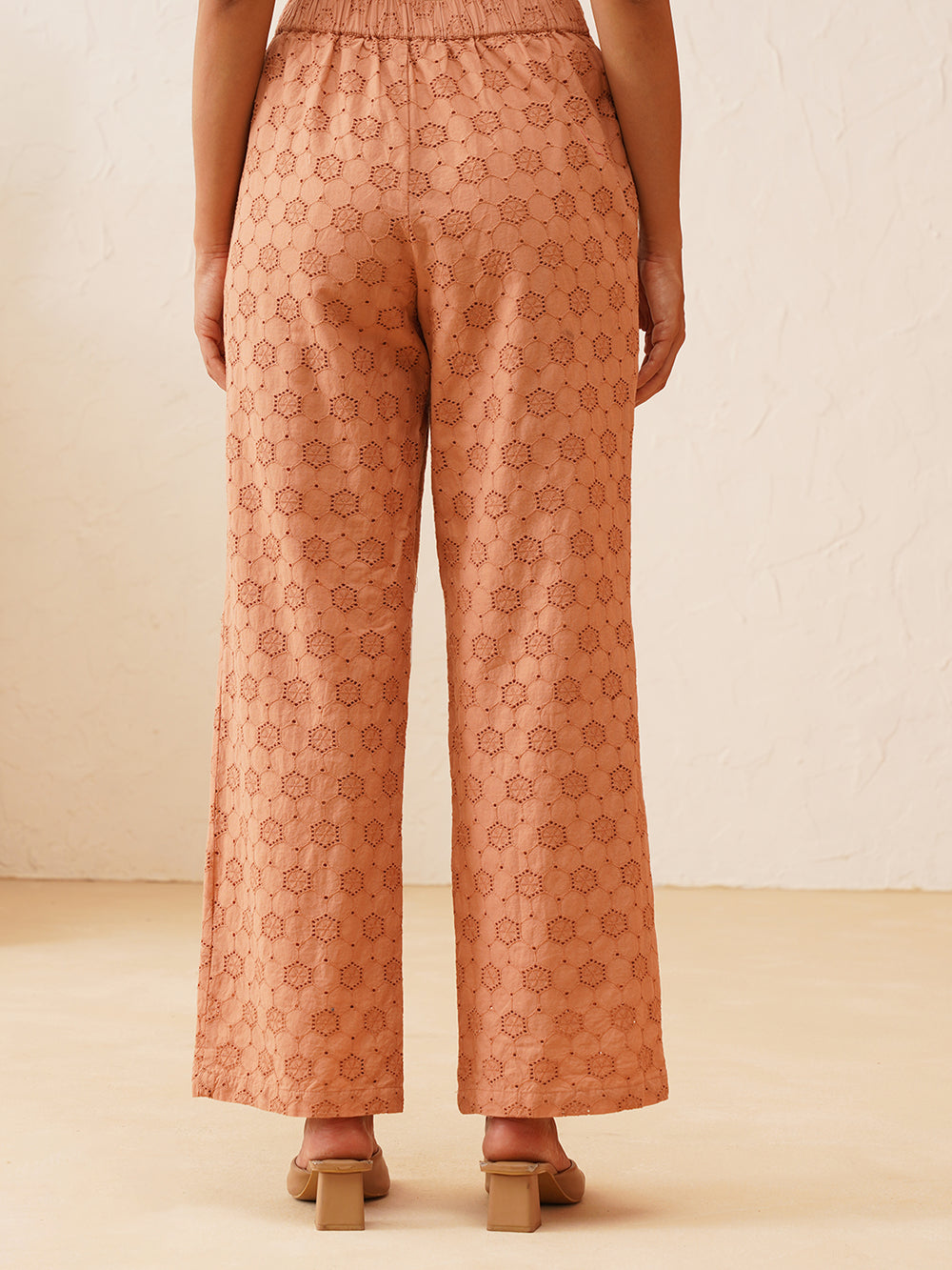 Beatnik Peach Puff 2 Piece Coord Schiffli  Womens Coords Beatnik