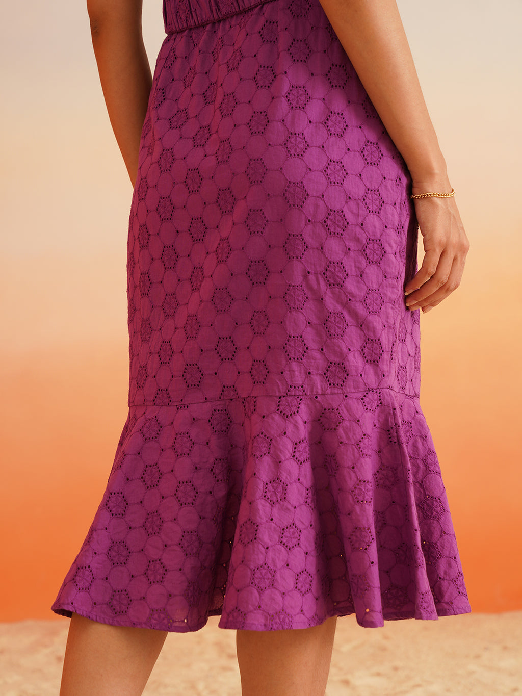 Beatnik Purple Fit n Flare Dresses Beatnik