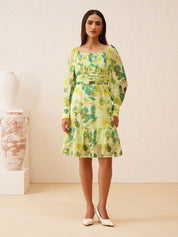 Green Empire Womens Dresses Beatnik
