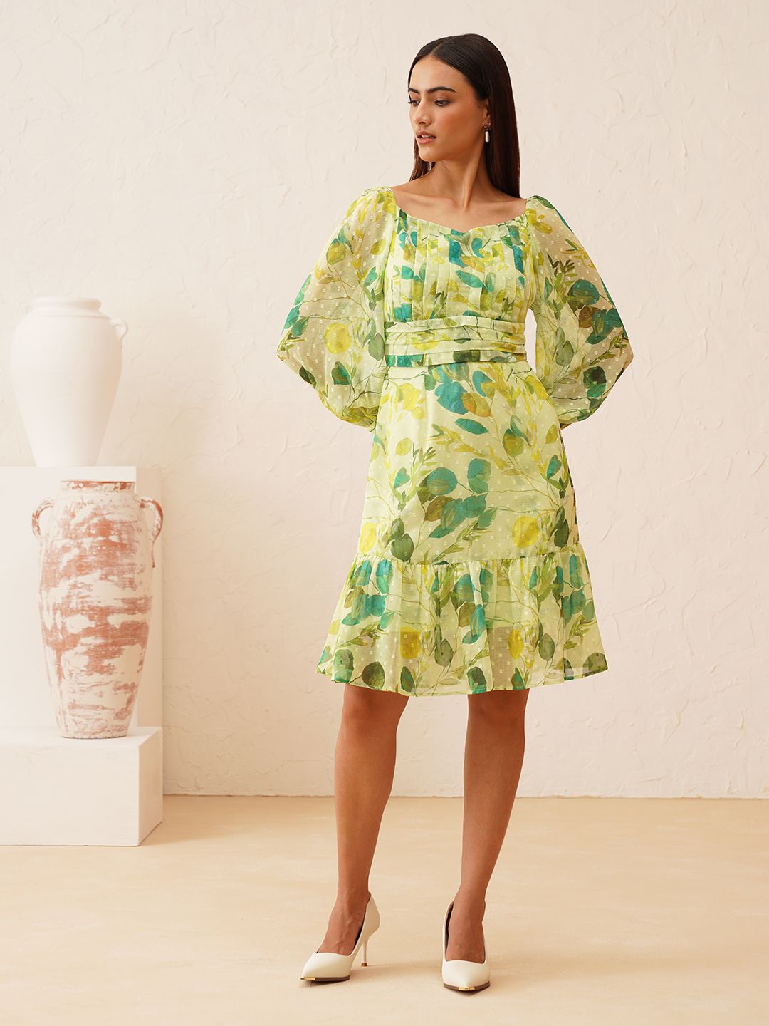 Green Empire Womens Dresses Beatnik
