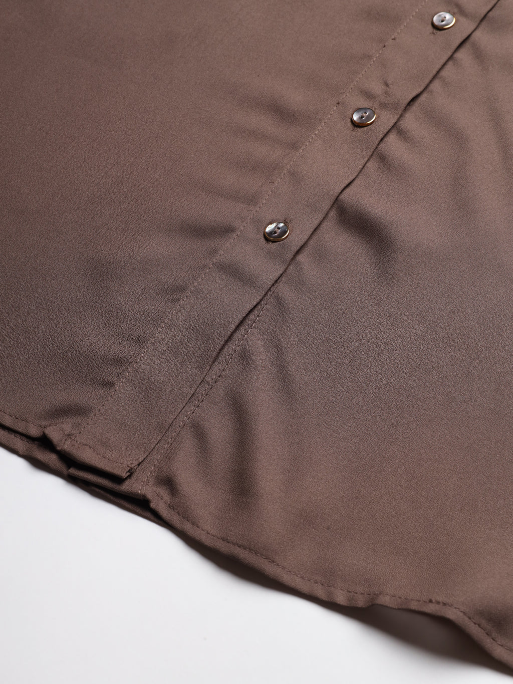 Beatnik Mini Shirt Saddle Brown Dress with Pockets Beatnik India