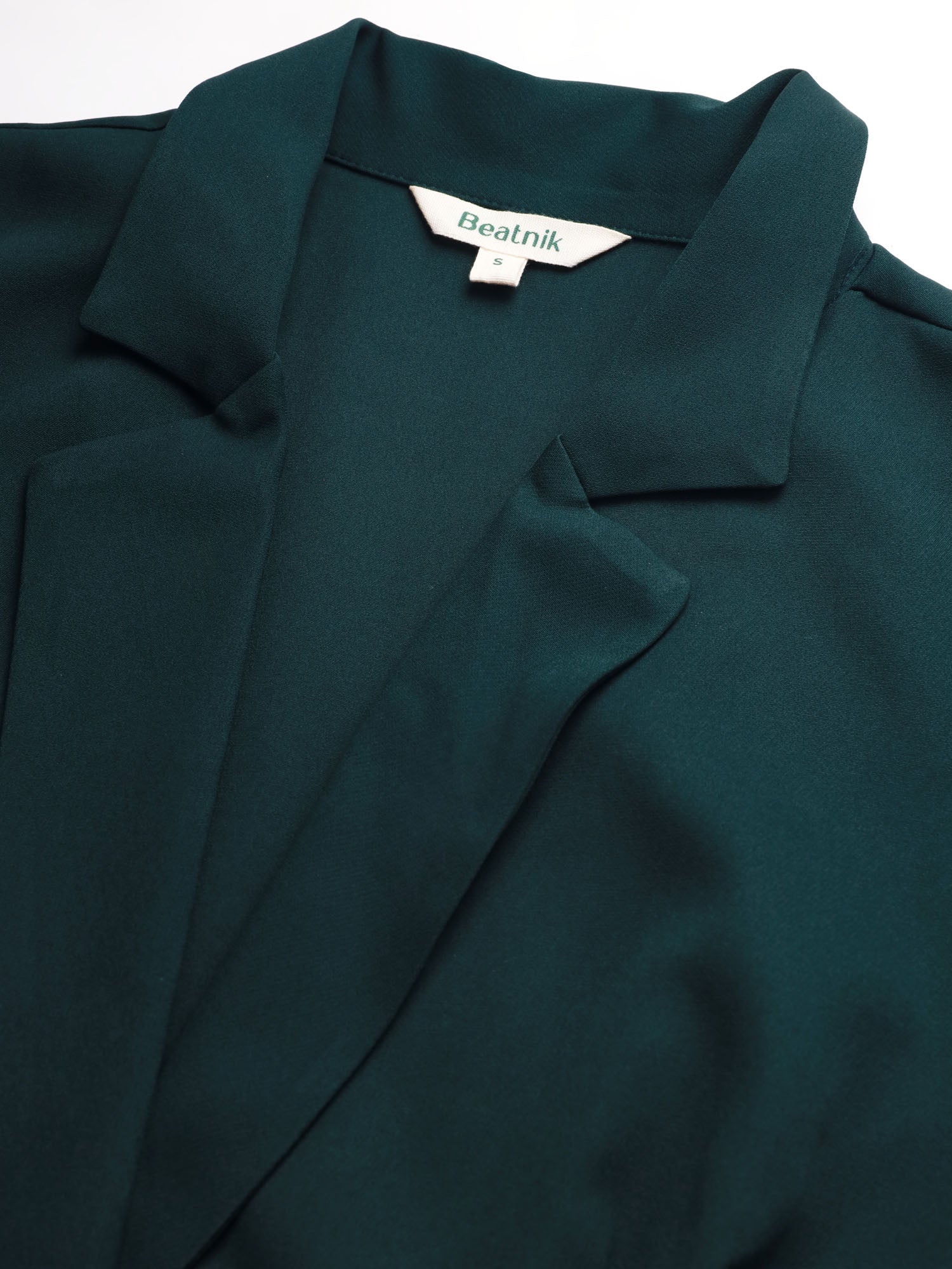 Fitted Lapel Collar Sophistication of Formal Blazer Dress Beatnik India