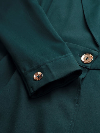 Fitted Lapel Collar Sophistication of Formal Blazer Dress Beatnik India