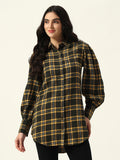 Shirt Dress Yarn Dyed Woven