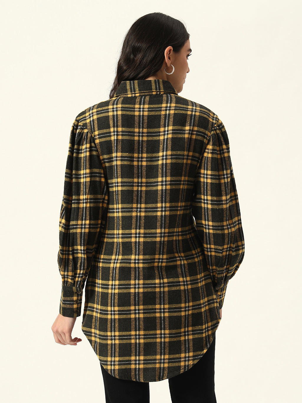 Shirt Dress Yarn Dyed Woven