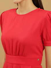 Beatnik Wrap Mini Solid Womens Dresses Beatnik India