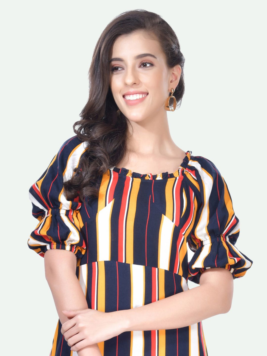 Beatnik Blue A-line Womens Dresses Beatnik India