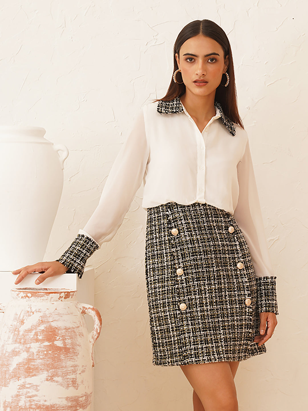 Beatnik Shift Mini Cut & Sew Womens Dresses