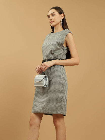 Beatnik Midi Womens Grey Dresses Beatnik India