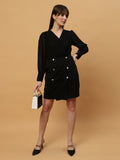 Beatnik V-neck Bishop Sleeves Dres Beatnik India