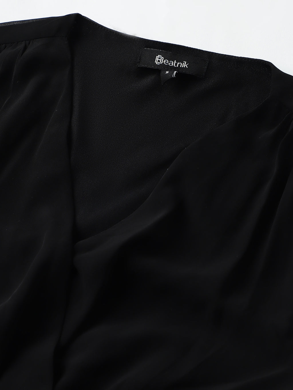 Beatnik V-neck Bishop Sleeves Dres Beatnik India