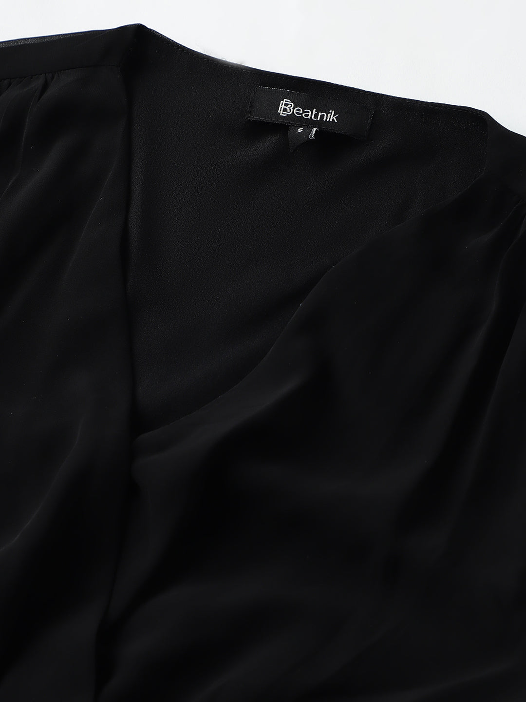 Beatnik V-neck Bishop Sleeves Dres Beatnik India