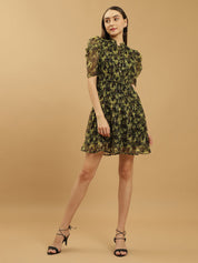 Beatnik Peasant Dresses Mini Solid Womens Dresses Beatnik India