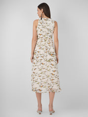 Chic Georgette for Summer Casual Wear with Elegant Women Midi Dress Beatnik India