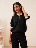 Beatnik Black Bomber Womens Jackets Beatnik
