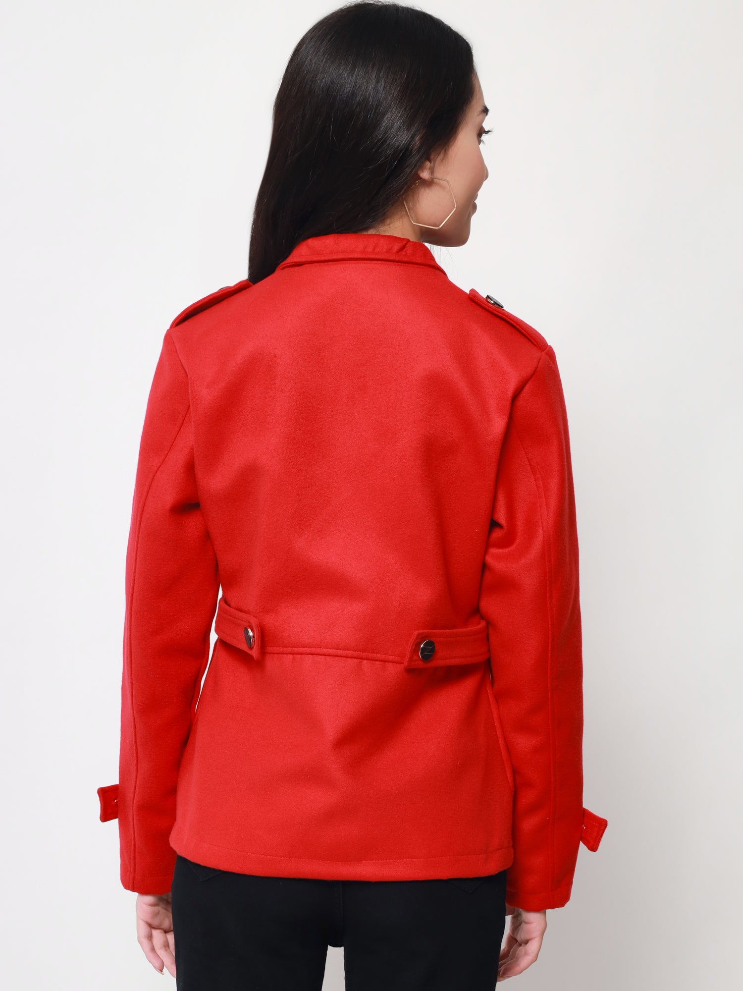 Beatnik Party Wear Stand Collar Full Cuffed Sleeves Front Open Jacket Beatnik India