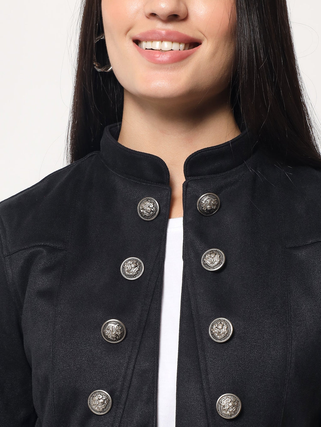 Beatnik Black Front Open Womens Jackets