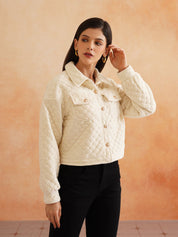Off White Bomber Spread Collar Jacket Beatnik