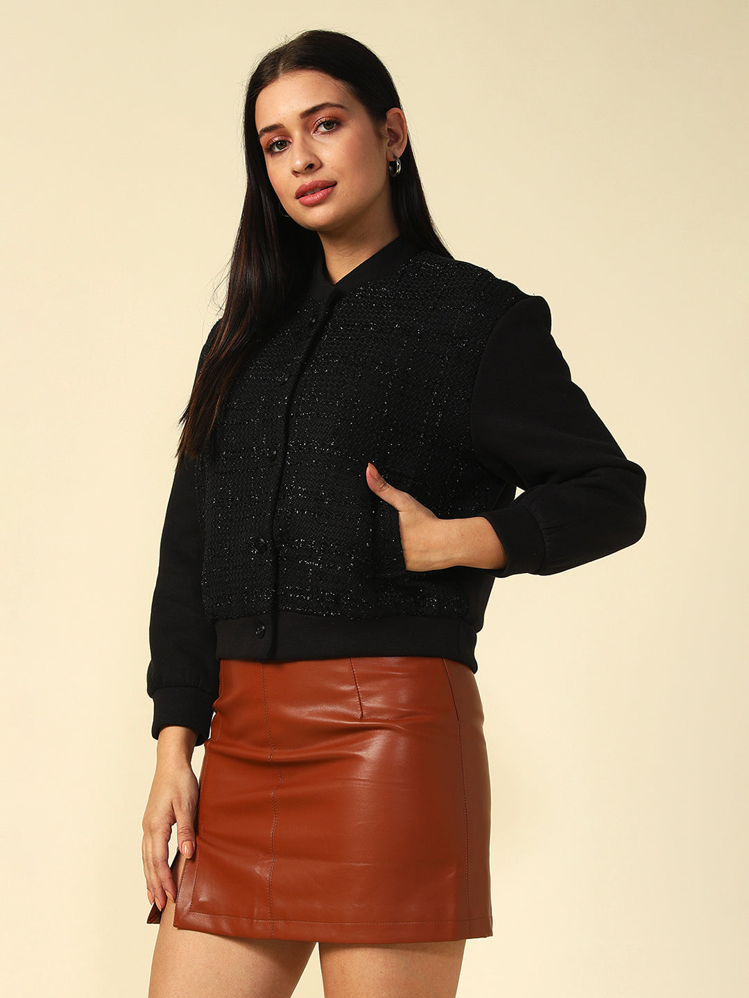 Bomber Black Womens Jackets Beatnik