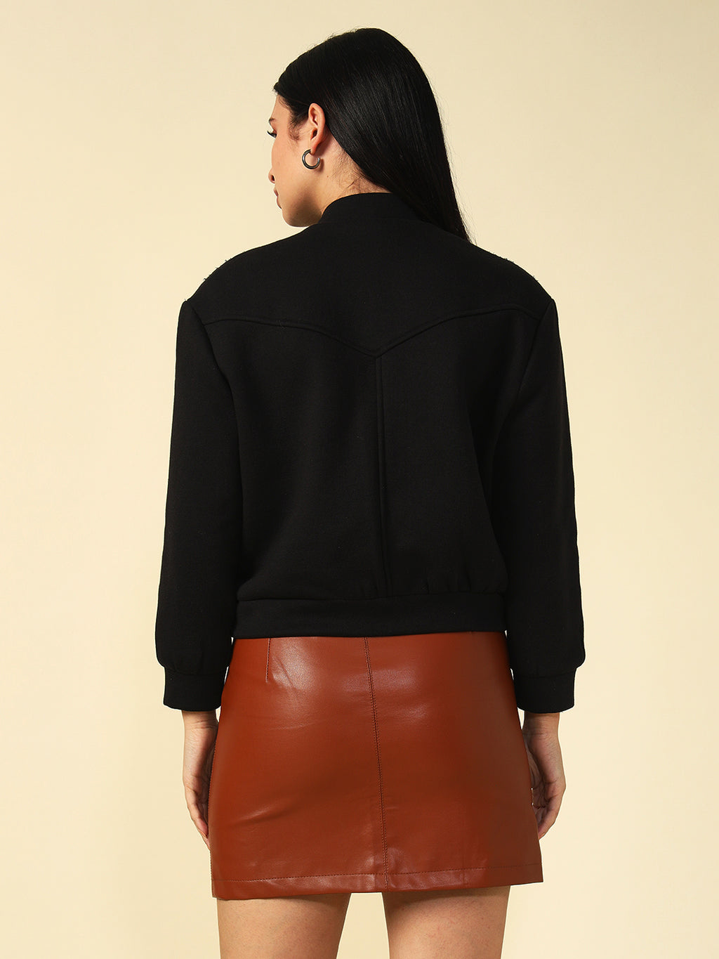 Bomber Black Womens Jackets