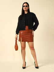 Bomber Black Womens Jackets Beatnik