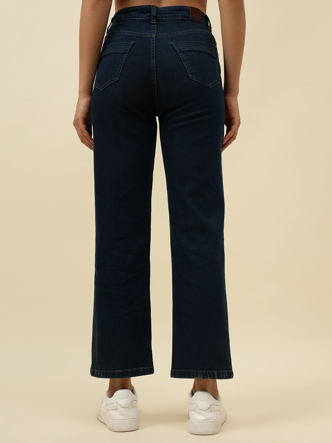 Dark Blue Straight Fit Stretchable Jean Beatnik