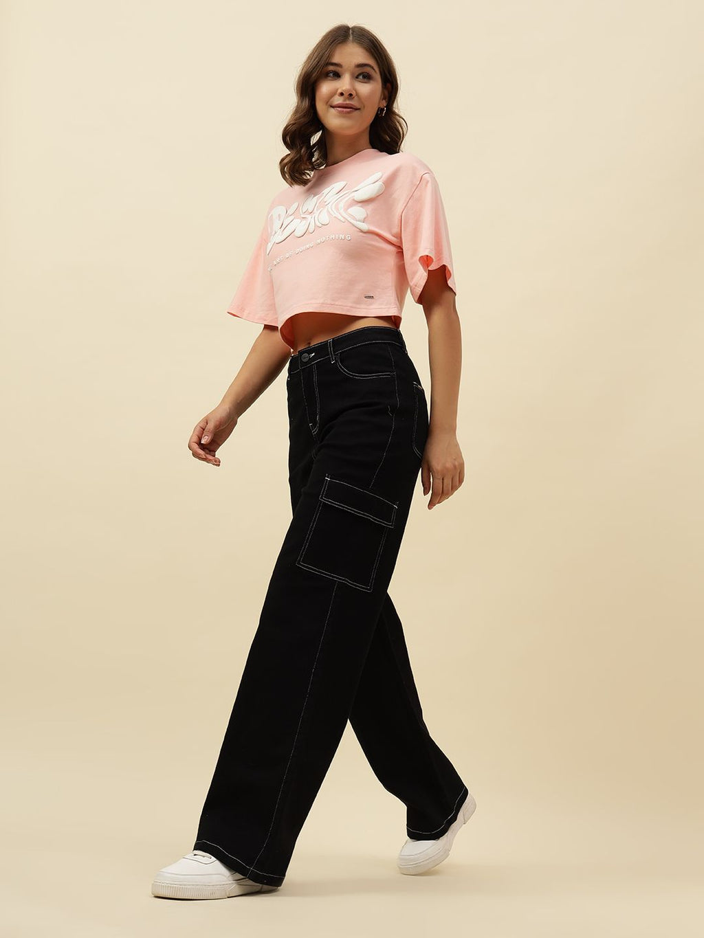 Black Cargo Stretchable Jean Beatnik